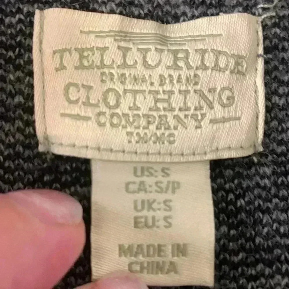 Telluride Zip Up Dress, thick wool blend, 2 Zippered Side Pockets, gray w black - Picture 9 of 11